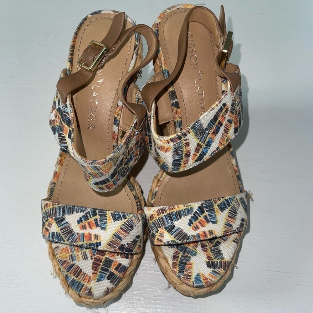 Gibson Latimer Wedge Sandals 6.5”